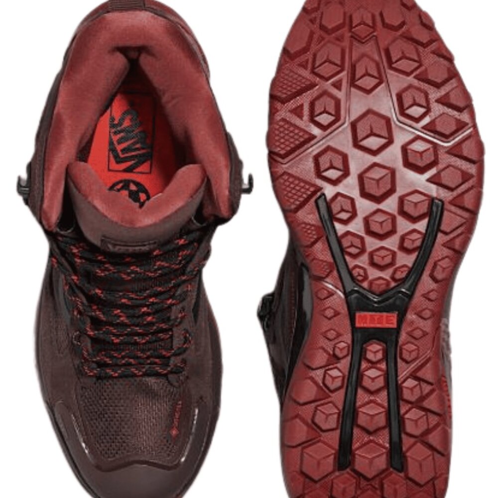 VANS MTE Crestline Gore-Tex Red Unisex Womens 8/Mens 6.5 Waterproof Boots 500264 - Picture 3 of 9
